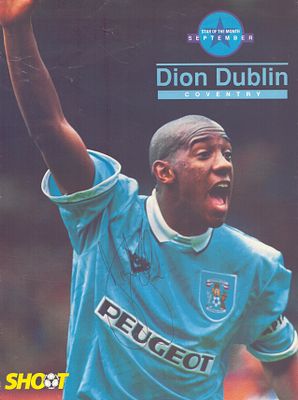 Dion Dublin 12X8 colour magazine photo