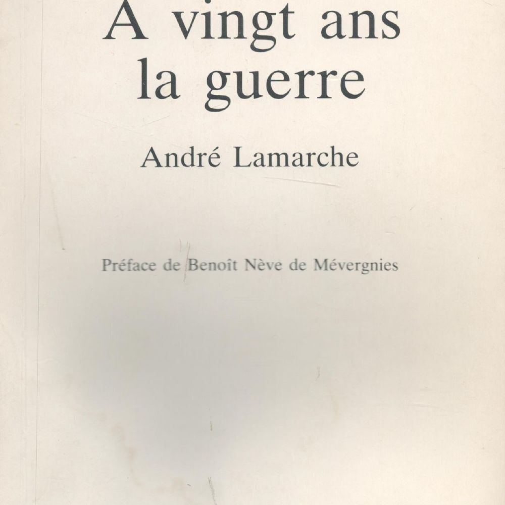 Lot 201: Andre Lamarche Signed Book A Vingt ans La...