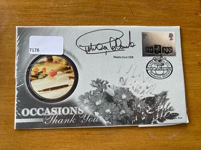 Music Petula Clark signed 2001 Benham official Occasions FDC. Clark's success extended to the 