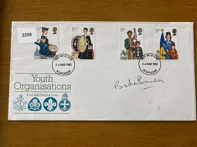 Lady Baden Powell signed 1982 Youth Organisations FDC. Good condition Est.