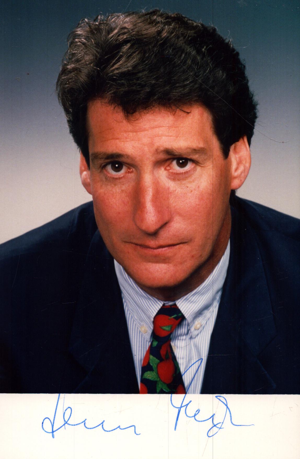 .Jeremy Paxman Signed 6X4 inch colour .Photo
