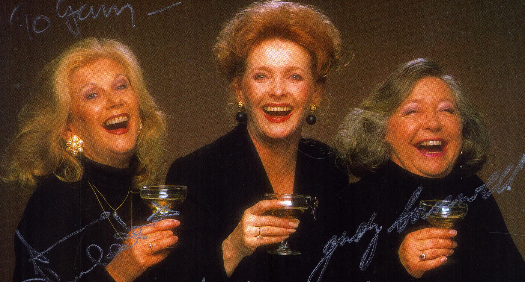 Anne Charleston Millicent Martin and Judy Cornwell signed 6X4 inch colour