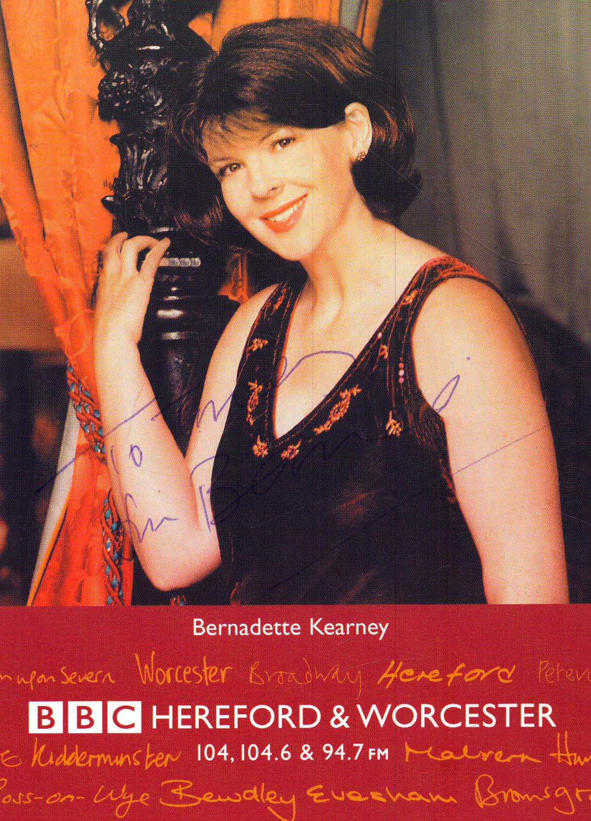 Bernadette Kearney signed 6X4 Inch promo photo dedicated