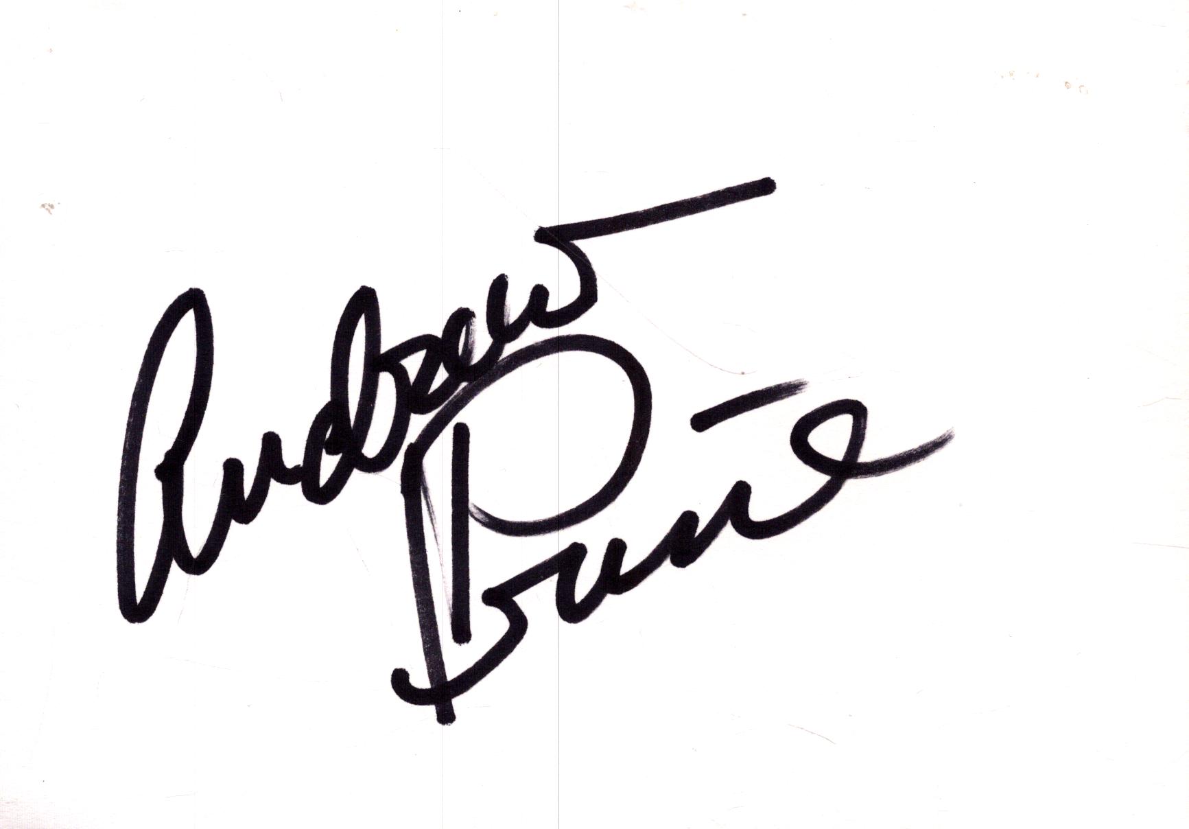 Andrew Prine signed 6X4 inch White
