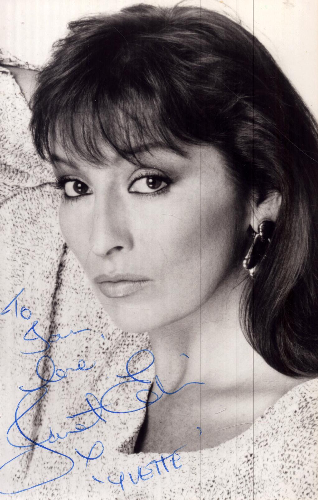 Janet Eddis signed 6x4 inch black and white photo dedicated