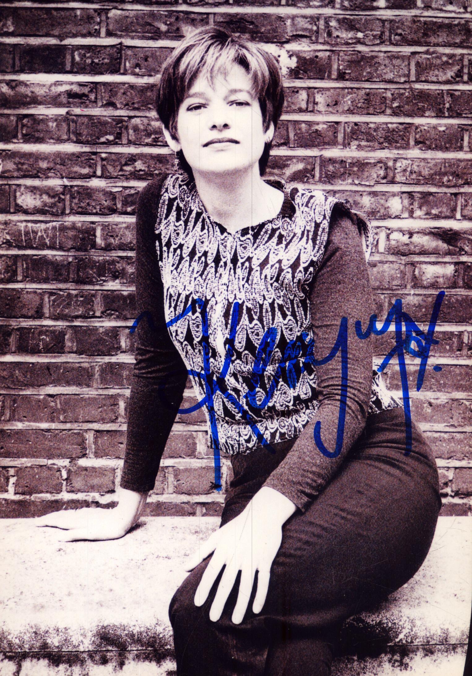 .,Kerry Fox Signed 8X6 inch black and white photo