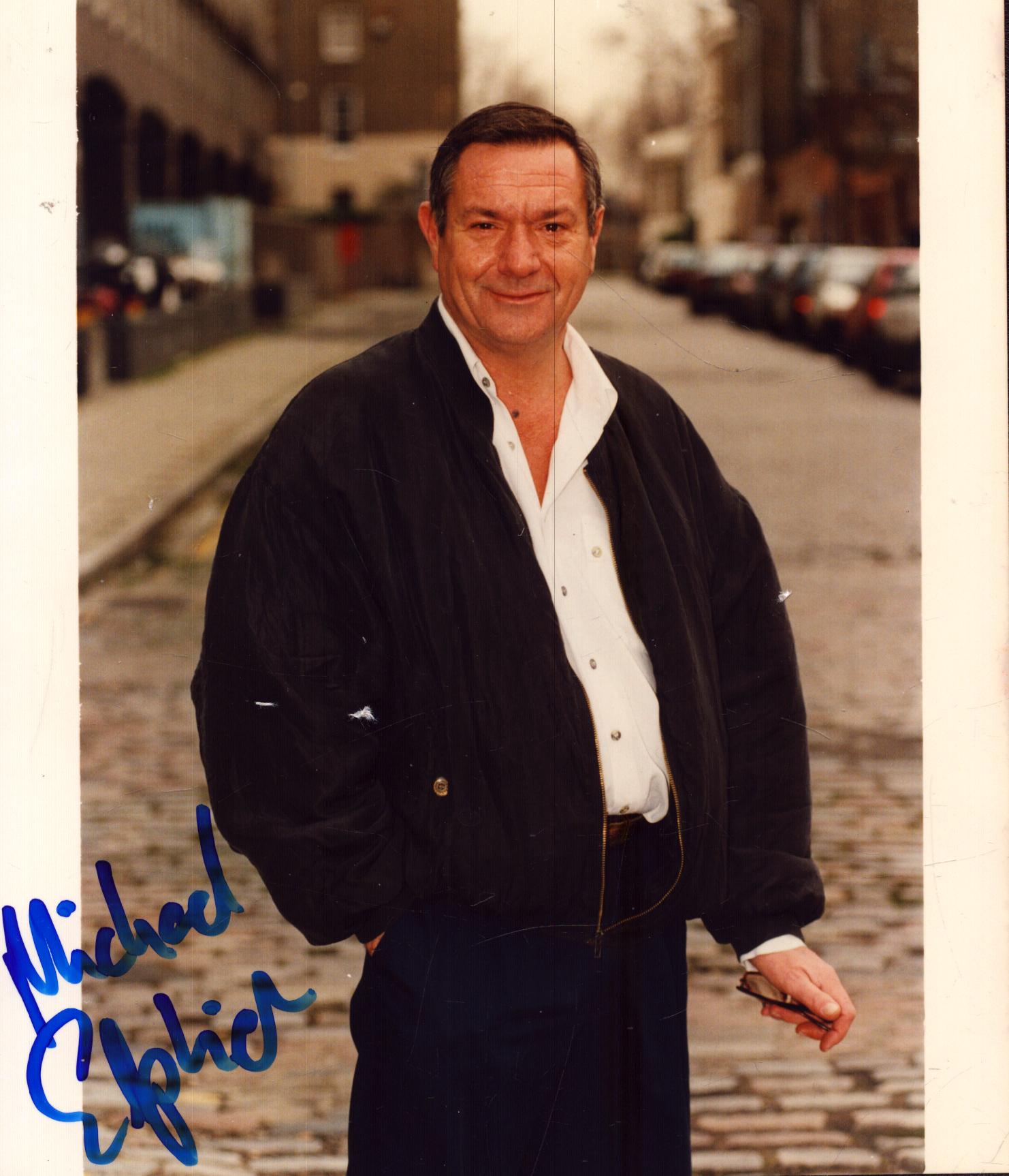 Michael Elphick Signed 6x6 Colour Photo