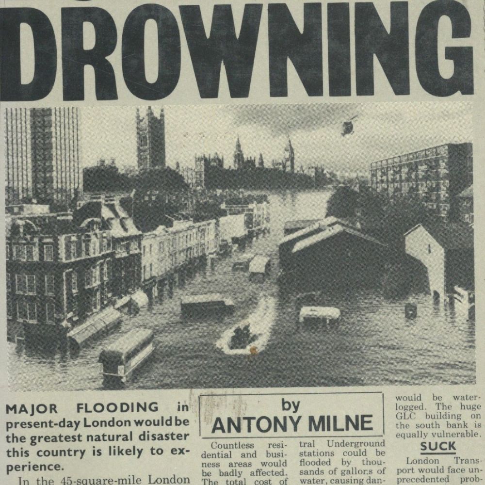 Lot 348: London's Drowning by Antony Milne 1982 First Edition...
