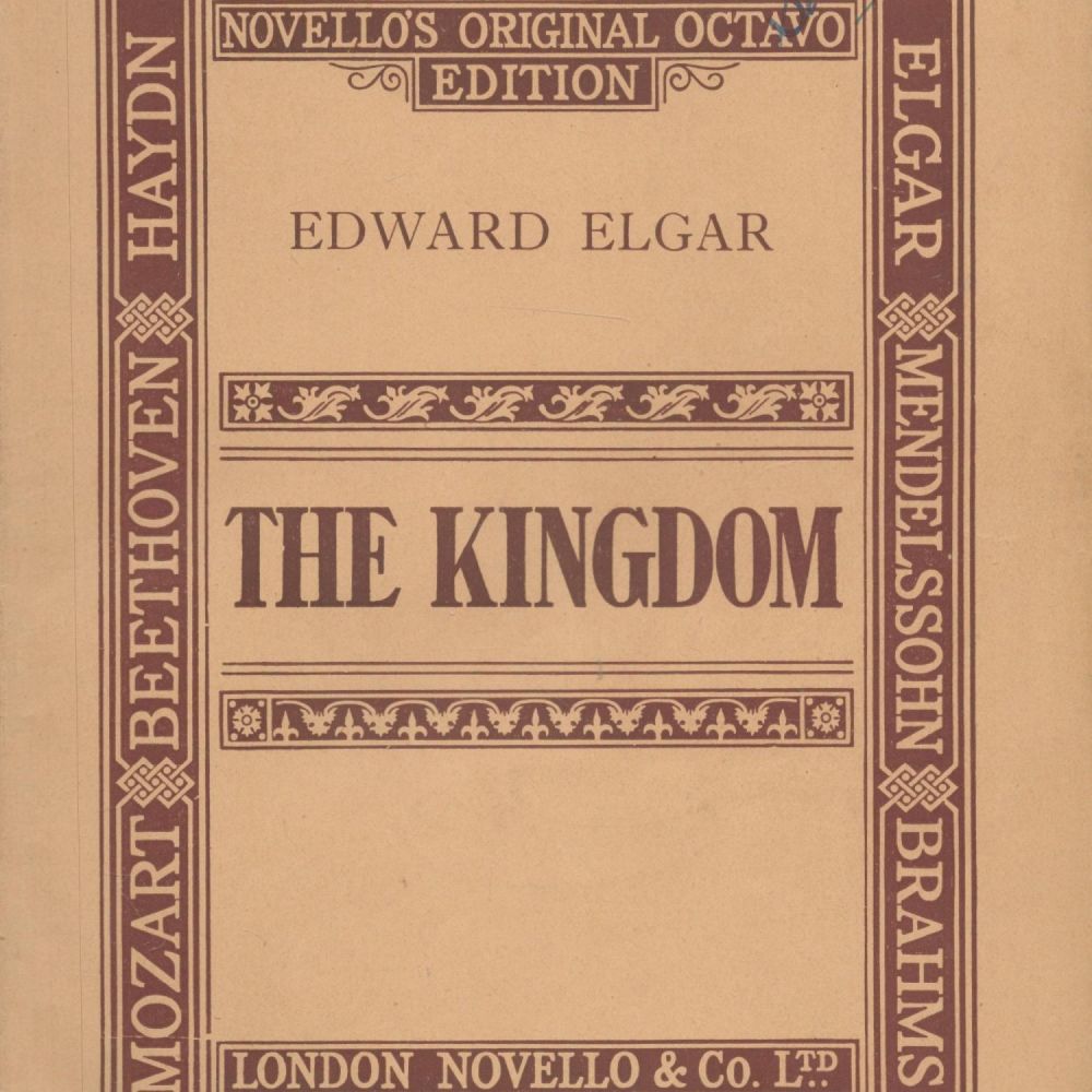 Lot 370: The Kingdom by Edward Elgar Novello's Original Octavo...