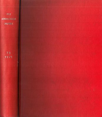 The Aeronautical Journal, VOL 75 Jan-Dec 1971, Hardback.