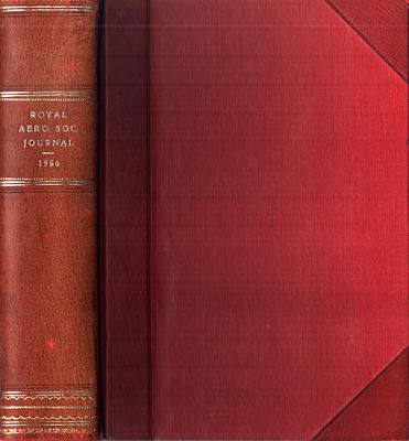 Royal Aeronautical Society Journal, VOL 70 Jan-Dec 1966, Hardback.