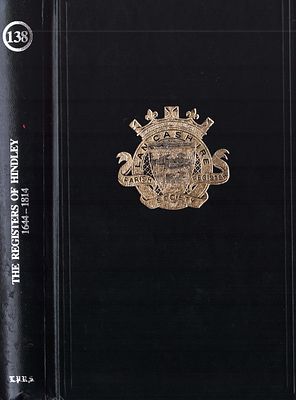 The Registers of Hindley, 1644-1814, The Lancashire Parish Register Society, 1995, Hardback.