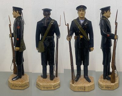 Marching Coastal Uniform, Red Navy Man 1942 (translated from inscription in Russian) wooden 