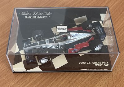 Minichamps ACA, 2002 U.S. Grand Prix Event Car. Limited Edition, 2,002. 1:43.