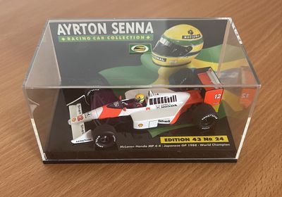 Minichamps 540,Ayrton Senna Collection McLaren Honda MP4/4 Japanese GP 1988 Worls Champion, No 