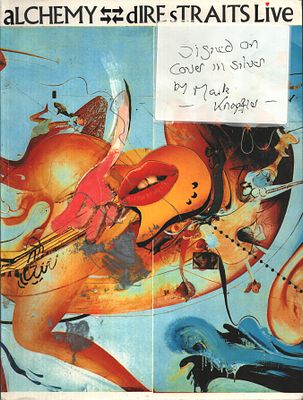 Mark Knopfler signed Dire Straits live programme.