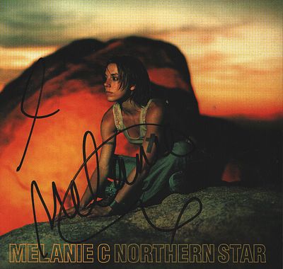 Melanie C signed CD insert for northern star.