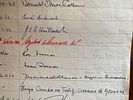 Political and Religious figures signed A4 guest book page inc Labour leader Joe Grimmond Image - 1