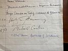 Political and Religious figures signed A4 guest book page inc Labour leader Joe Grimmond Image - 2