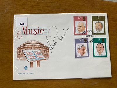 Music Andre Previn signed 1980 British Music Conductors FDC. Good condition Est.