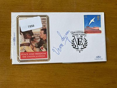 Music Vera Lynn signed 1995 Peace and Freedom official Benham FDC, Coventry Special postmark. 