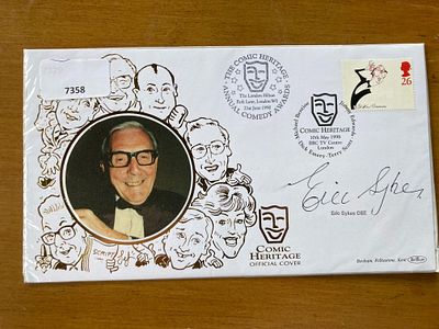Comedy Eric Sykes signed on his own 1998 Comic Heritage Benham FDC. Good condition Est.