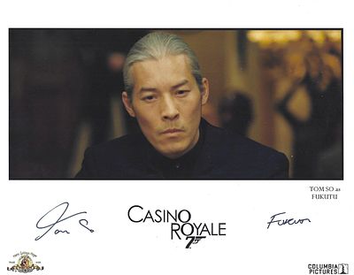 Tom So signed 10X8 inch colour photo from Casino Royale