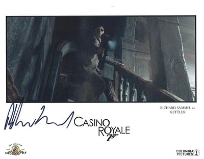 Richard Sammel signed 10X 8 inch colour photo from Casino Royale