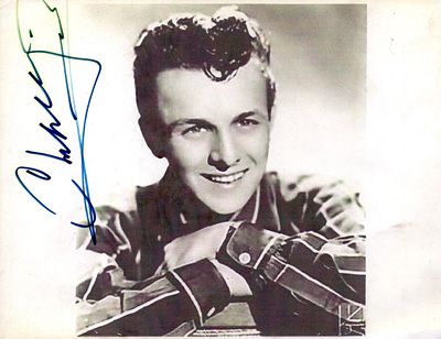 Charlie Gracie signed black and white 6x8 photo.