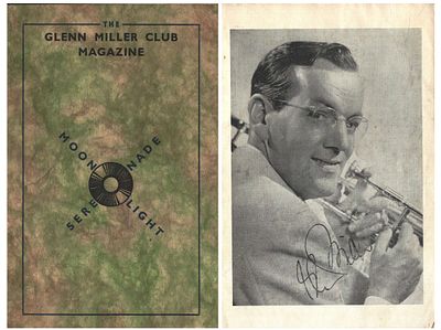 Glenn Miller signed small Club Magazine.