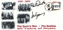 Bill Smith & Len Garry signed cover. '1957-2007 The Quarry Men - The Beatles 50 Year of Music'. Image - 1