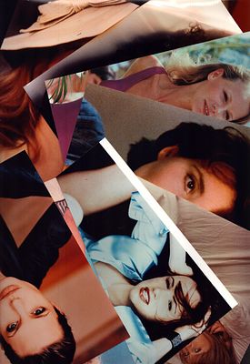 Coloured collection of unsigned photos, includes Morgan Fairchild, Emma Thompson, Cher and others.
