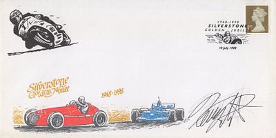 Kenny Roberts, 1998 Silverstone Motor Sport FDC signed by former 500cc World Motor Cycling 