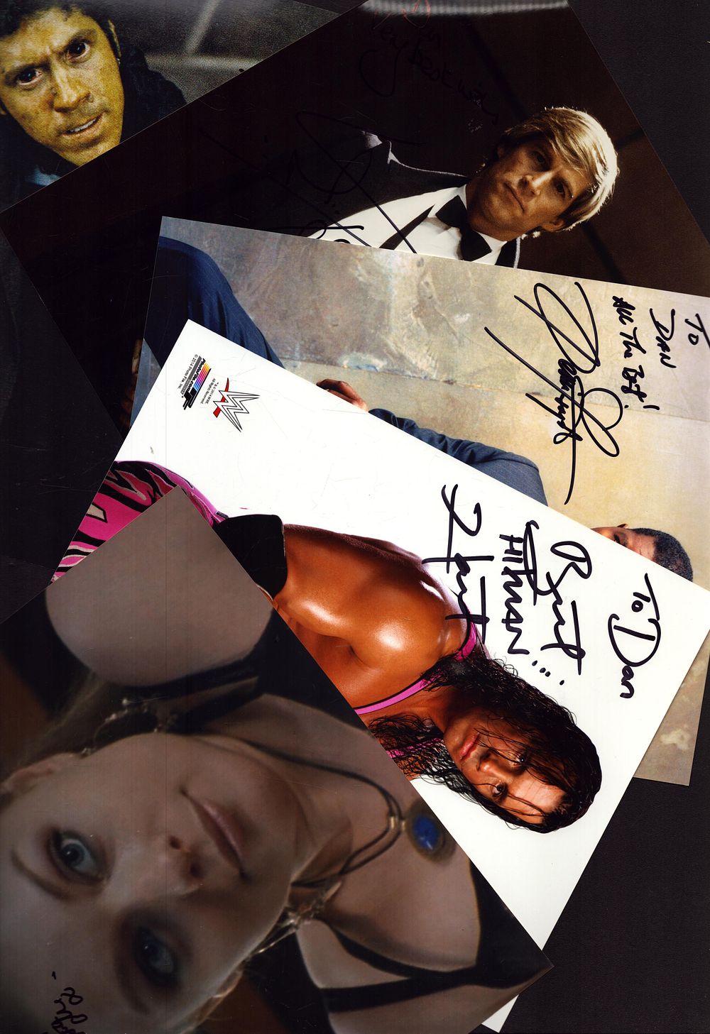 Collection of signed dedicated 10x8inch photos, includes Ray Park, Simon MacCorkindale 
