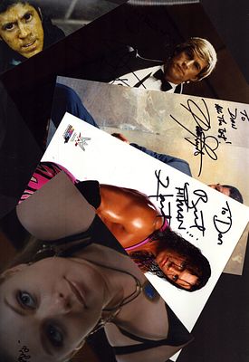 Collection of signed dedicated 10x8inch photos, includes Ray Park, Simon MacCorkindale 