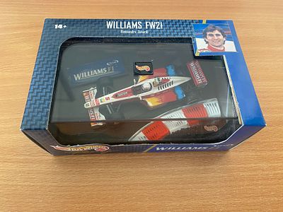 Williams FW21 Allesandro Zanardi Hot Wheels model car, 1:43.