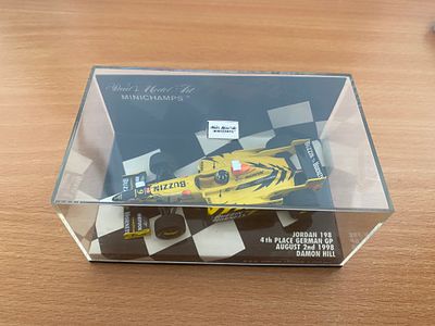 Jordan 198 4th place German GP 1998 D. Hill Minichamps model car, 1:43.