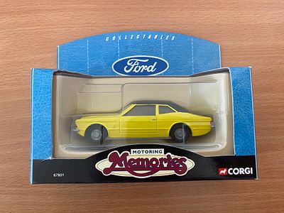 Ford Cortina Yellow Corgi model car, 1:43.