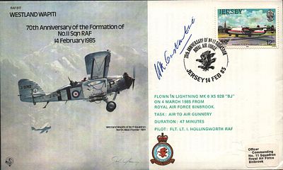 Sir Hugh Constantine, Air Chief Marshal, KBE CB DSO signed FDC. Westland Wapiti 70th 