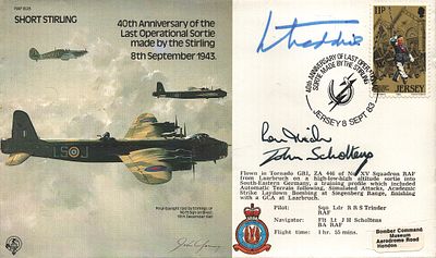 Ron R.S. Trinder, Pilot Sqn Ldr & John H. Scholtens Navigator: Flt Lt plus 1 other signed FDC. 