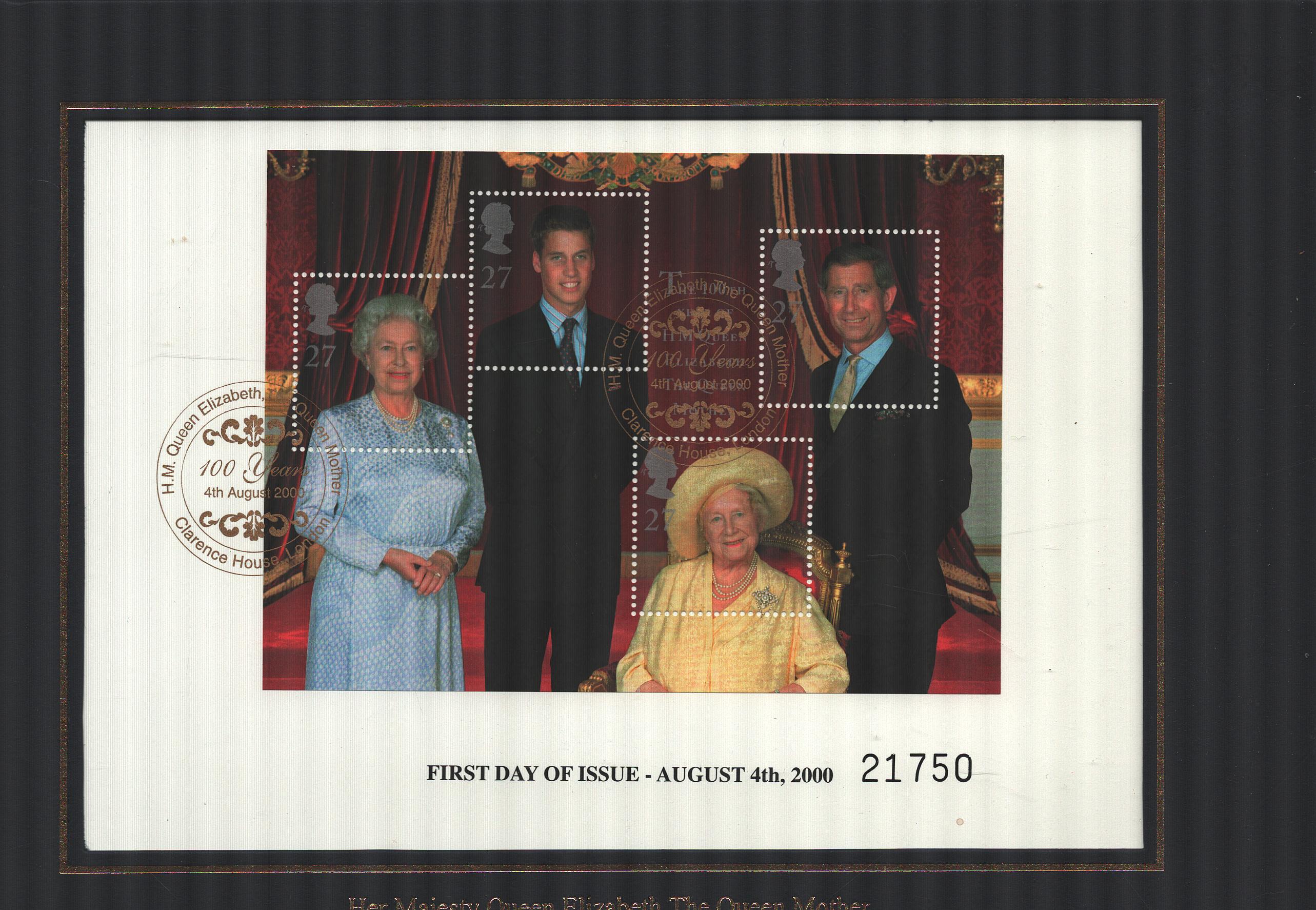 The 100th Year of Her Majesty Queen Elizabeth The Queen Mother Stamps