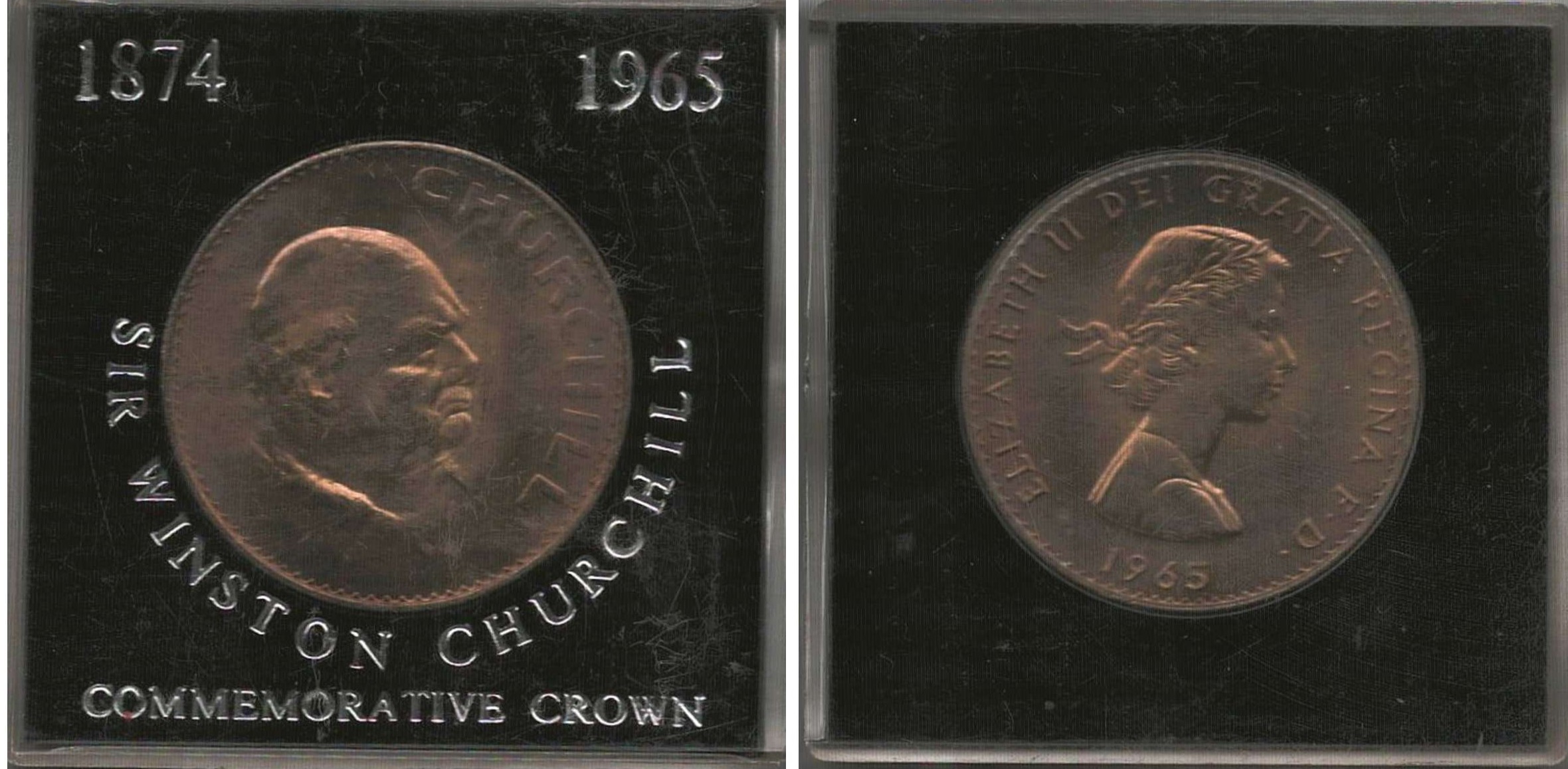 Sir Winston Churchill Commemorative Crown Coin 1874-1965