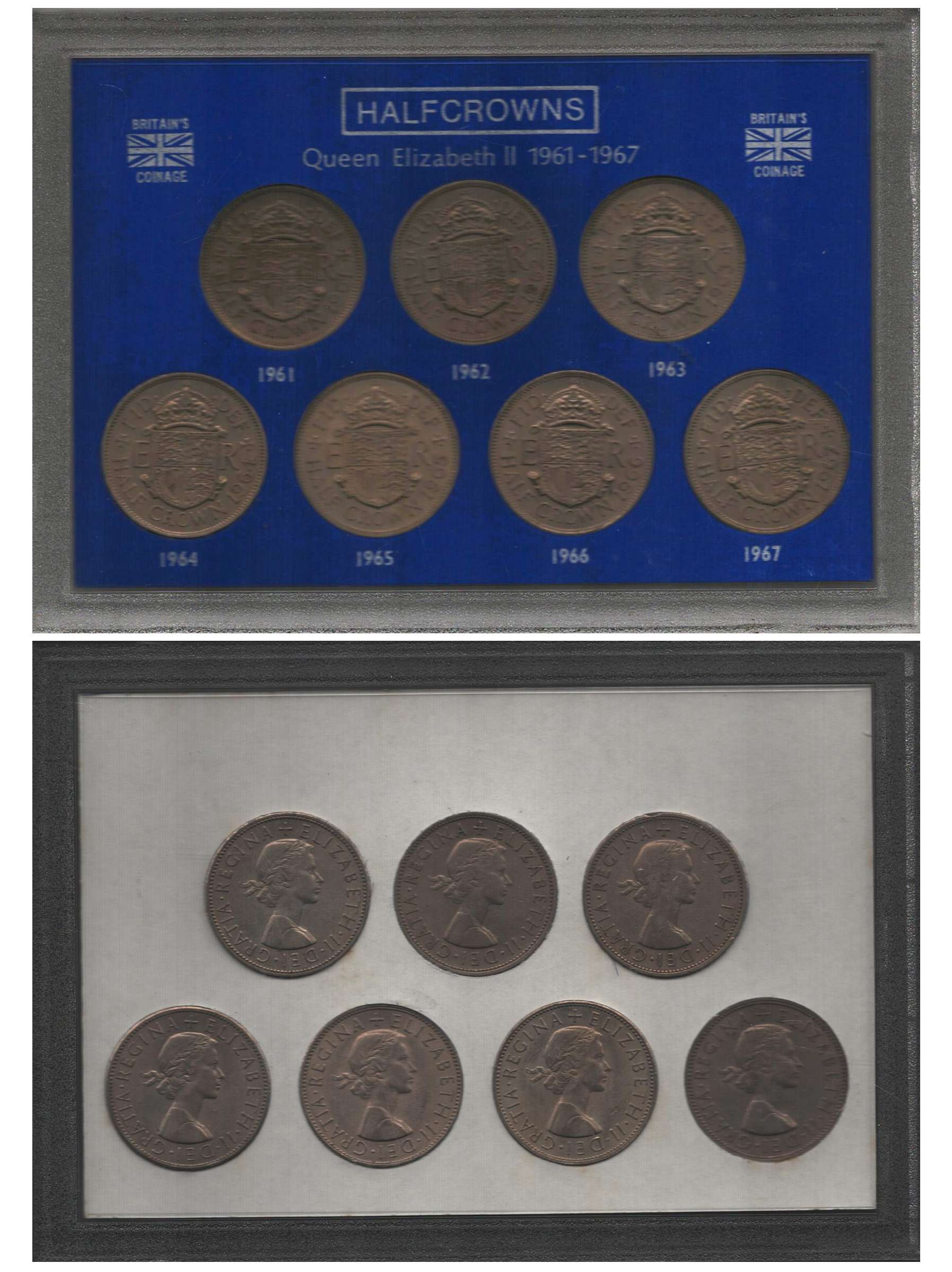 Half Crowns Queen Elizabeth II 1961-1967 Britain's Coinage