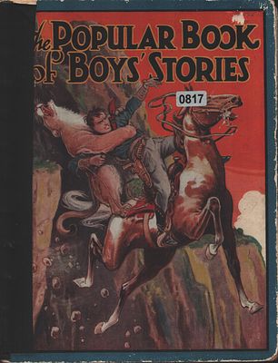 The Popular Book of Boys Stories Hardback Book. Spine black Tape from top to Bottom. Signs of Age.