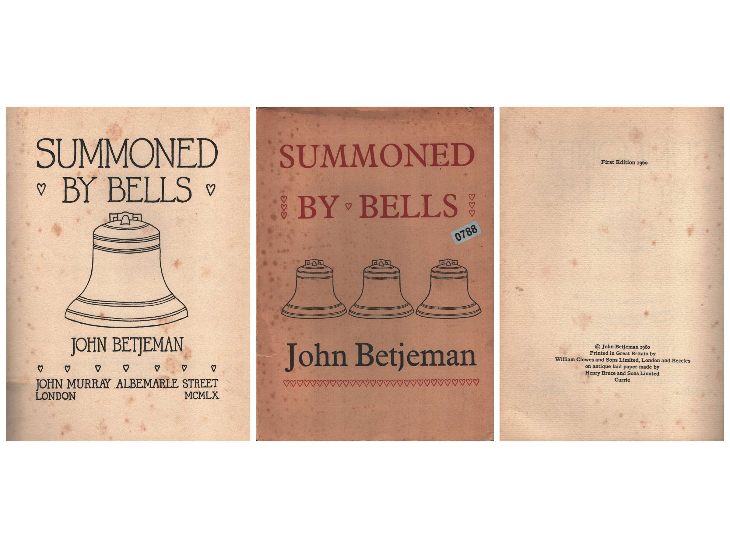 Summoned By Bells Hardback Book