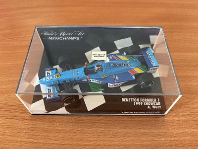 Benetton Formula 1 1999 Show car A. Wurz Minichamps model car, 1:43.