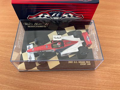 2001 US Grand Prix Event car Minichamps model car, 1:43.