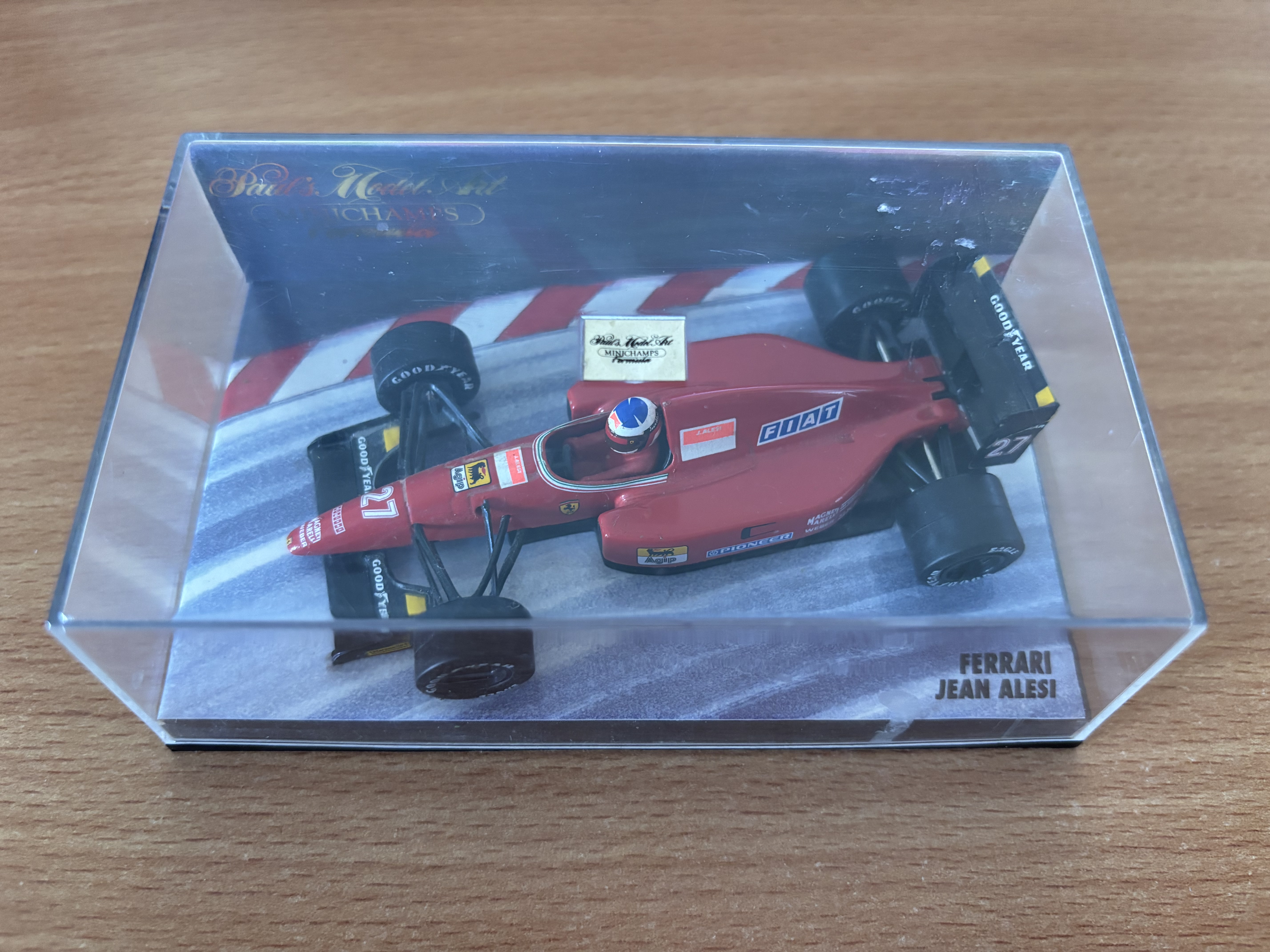 Ferrari Jean Alesi 27 Minichamps model car, 1:43