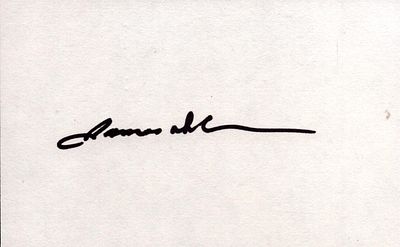 James Doohan signed 5x3 inch white card