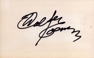 Walter Koenig signed 5x3 inch white card